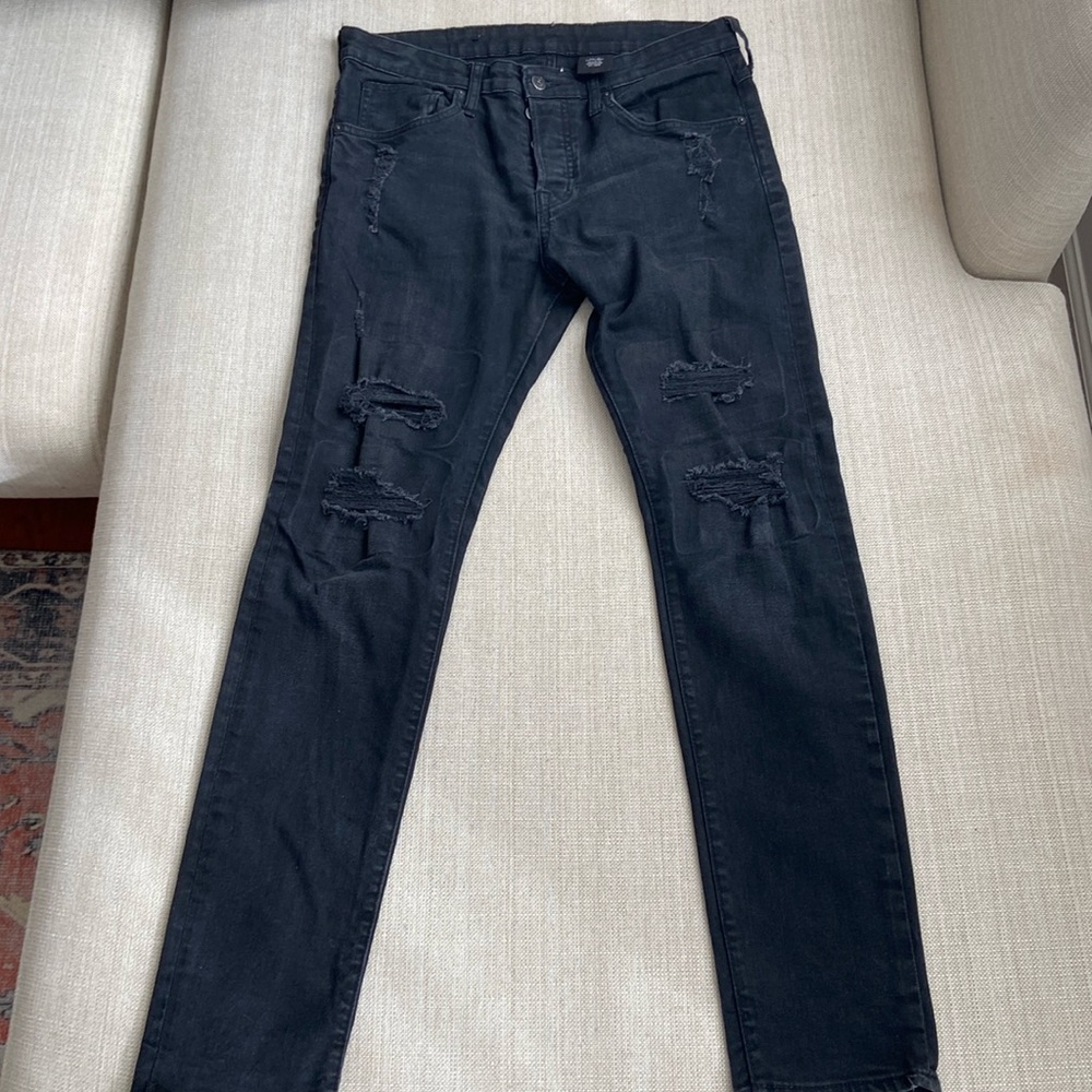 Black denim jeans H&M